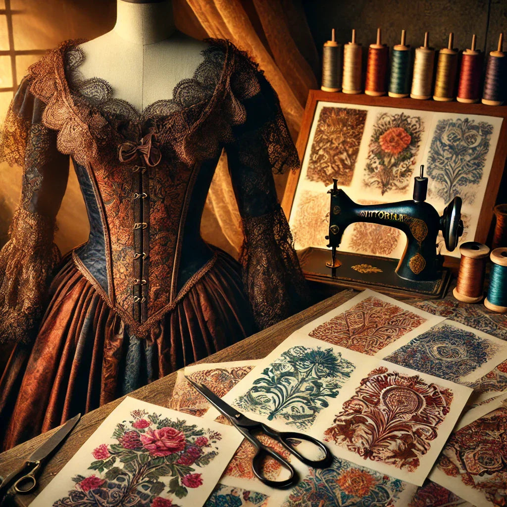 Victorian Ransfers 1. Victorian Era DTF Transfers: Custom DIY Historical Costumes