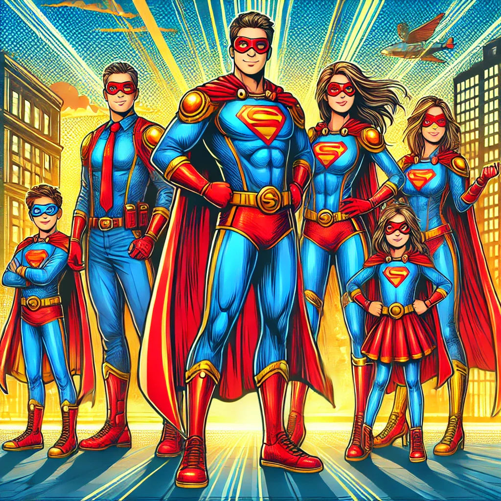 Superhero Family: DTF Costumes