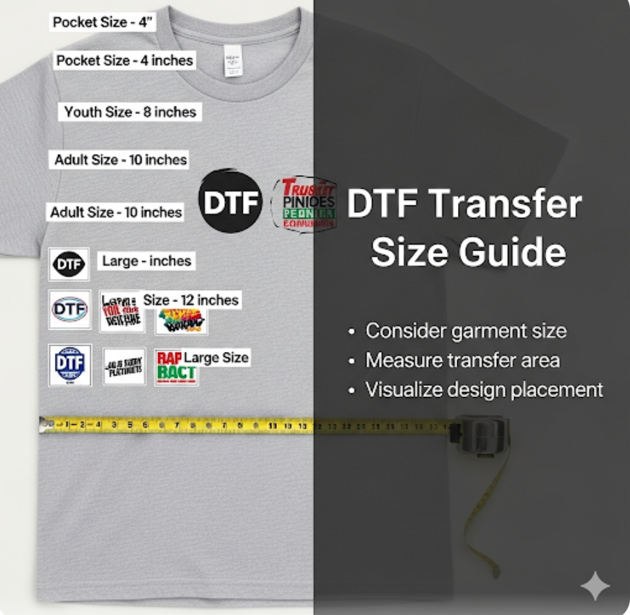 DTF Transfer Size Guide