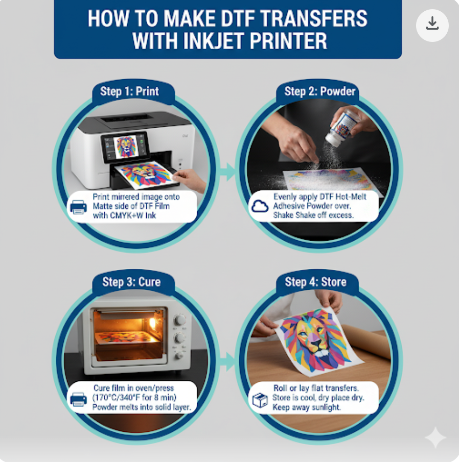How to Make DTF Transfers with Inkjet Printer