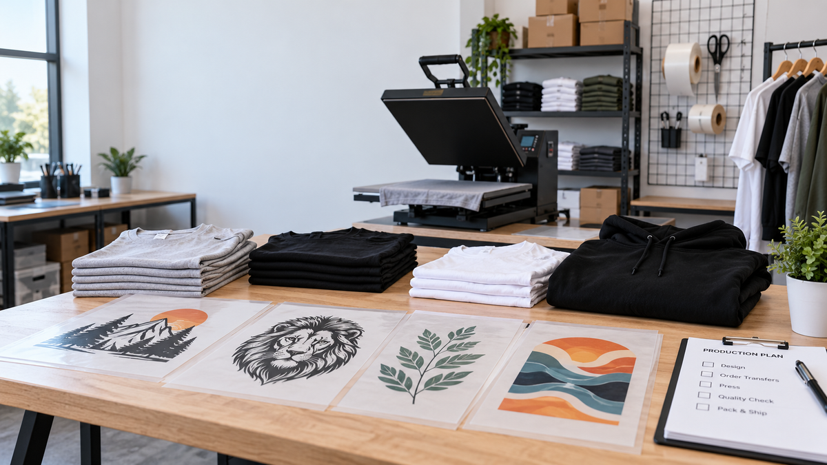 DTF Transfer Sheets for Short-Run Apparel Production